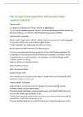 Nur 101 lab 3 Exam questions and answers latest&NewLine;update Graded A&plus;&NewLine;Define health&NewLine;1&rpar; "absence of disease and illness" &lpar;Florence Nightingale&rpar;&NewLine;2&rpar; "a state of complete physical&comma; mental&comma; and social well-being and not merely the&NewLine;absence 