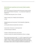NUR 108 Exam questions and answers latest update&NewLine;Graded A&plus;&NewLine;What is the nursing process&quest; Know processes and examples of actions by which&NewLine;the nurse fit each element of the process&period; - Assessment&colon; Recognize and&NewLine;analyze clues&NewLine;ex&colon;&rpar; Patient reports that pai