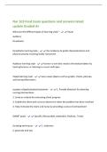 Nur 103 Final Exam questions and answers latest&NewLine;update Graded A&plus;&NewLine;What are the different types of learning style&quest; - Visual&NewLine;Auditory&NewLine;Kinesthetic&NewLine;Kinesthetic learning style - the tendency to prefer demonstrations and&NewLine;physical activity involving bodily 