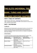 2026&sol;2027 The Elite Universal TCI Driving Test Bank&colon; 45&plus; Master-Level Questions & Answers &lpar;Turks and Caicos Islands Road Traffic Ordinance Mastery&rpar;