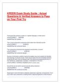 KPEERI Exam Study Guide &colon; Actual &NewLine;Questions & Verified Answers to Pass &NewLine;on Your First Try  