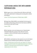 CLETS EXAM 6 MOCK TEST WITH ANSWER&NewLine;RATIONALES 2026