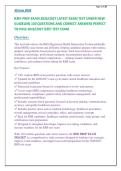 RHS PREP EXAM 2026&sol;2027 LATEST EXAM TEST UNDER NEW &NewLine;GUIDELINE 130 QUESTIONS AND CORRECT ANSWERS PERFECT &NewLine;TO PASS 2026&sol;2027 RHS TEST EXAM 