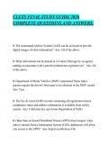 CLETS FINAL STUDY GUIDE 2026&NewLine;COMPLETE QUESTIONS AND ANSWERS