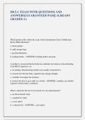 IBCLC EXAM WITH QUESTIONS AND &NewLine;ANSWERS&vert;&vert; GUARANTEED PASS&vert;&vert; ALREADY &NewLine;GRADED A&plus;