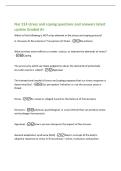 Nur 214 stress and coping questions and answers latest&NewLine;update Graded A&plus;&NewLine;Which of the following is NOT a key element in the stress and coping process&quest;&NewLine;A&period; Stressors B&period; Boundaries C Transactions D Strain -Boundaries&NewLine;What involves active efforts to master