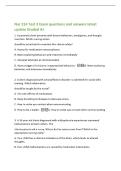 Nur 214 Test 3 Exam questions and answers latest&NewLine;update Graded A&plus;&NewLine;1&period; A paranoid client presents with bizarre behaviors&comma; neologisms&comma; and thought&NewLine;insertion&period; Which nursing action&NewLine;should be prioritized to maintain this clients safety&quest;&NewLine;A&period; Assess for medic