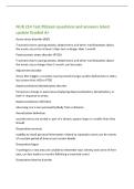 NUR 214 Test &num;5Exam questions and answers latest&NewLine;update Graded A&plus;&NewLine;Acute stress disorder &lpar;ASD&rpar;&NewLine;Traumatic event causing anxiety&comma; detachment&comma; and other manifestations about&NewLine;the event&semi; occurs for at least 3 days but no longer than 1 month&NewLine;Posttraumatic s