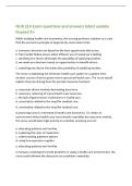 NUR 214 Exam 1questions and answers latest update Graded A&plus; Autocratic -Leader is the decision maker&comma; establishes policies and gives orders to the group&period; The individuals in the group may feel secure in the knowledge of well-defined procedures and pred
