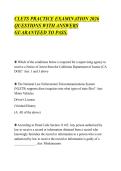 CLETS PRACTICE EXAMINATION 2026&NewLine;QUESTIONS WITH ANSWERS&NewLine;GUARANTEED TO PASS