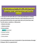 CMN 568 Final Exam Study Guide&colon; Questions & Answers&NewLine;&NewLine;