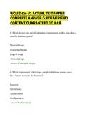 WGU D426 V2 ACTUAL TEST PAPER&NewLine;COMPLETE ANSWER GUIDE VERIFIED&NewLine;CONTENT GUARANTEED TO PASS&NewLine;