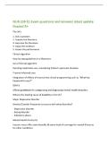 NUR 239 E1 Exam questions and answers latest update&NewLine;Graded A&plus;&NewLine;The 5A's&NewLine;1&period; Ask a question&NewLine;2&period; Acquire the literature&NewLine;3&period; Appraise the literature&NewLine;4&period; Apply the evidence&NewLine;5&period; Assess the performance&NewLine;Clinical algorithm&NewLine;Step-by-step guidelines in a f