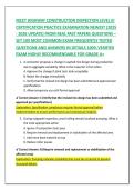 NICET HIGHWAY CONSTRUCTION INSPECTION LEVEL III &NewLine;CERTIFICATION PRACTICE EXAMINATION NEWEST &lpar;2025 - 2026 UPDATE&rpar; FROM REAL PAST PAPERS QUESTIONS &ndash; &NewLine;SET 100 MOST COMMON EXAM FREQUENTLY TESTED &NewLine;QUESTIONS AND ANSWERS IN DETAILS 100&percnt; VERIFIED &NewLine;EXAM HIGHLY 