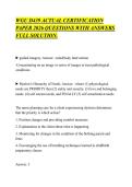 WGU D439 ACTUAL CERTIFICATION&NewLine;PAPER 2026 QUESTIONS WITH ANSWERS&NewLine;FULL SOLUTION