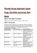 2026&sol;2027 Florida Pump Operator Exam Prep &vert; Elite Universal Test Bank &lpar;33&plus; Q&A &plus; Mentor Rationale&rpar; &vert; BFST 1301 & 1302