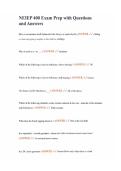 NEIEP 400 Exam Prep with Questions and Answers