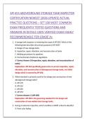 API 653 ABOVEGROUND STORAGE TANK INSPECTOR &NewLine;CERTIFICATION NEWEST &lpar;2026 UPDATE&rpar; ACTUAL &NewLine;PRACTICE QUESTIONS &ndash; SET 100 MOST COMMON &NewLine;EXAM FREQUENTLY TESTED QUESTIONS AND &NewLine;ANSWERS IN DETAILS 100&percnt; VERIFIED EXAM HIGHLY &NewLine;RECOMMENDABLE FOR GRADE A&plus; 