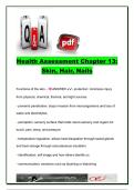 Health Assessment Chapter 13 Study Guide 2026 &vert; 180&plus; Practice Questions & Answers &vert; Skin&comma; Hair&comma; Nails&comma; Skin Lesions&comma; ABCDE Skin Cancer Assessment & Edema
