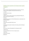 NURR 215 Exam questions and answers latest update&NewLine;Graded A&plus;&NewLine;hCG&NewLine;Basis for pregnancy testing andis produced by the corpus luteum&period; This rises&NewLine;quickly very early in pregnancy until placenta function takes over&period;&NewLine;1-12 weeks&NewLine;How long is the first trimeste