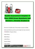 HEALTH ASSESSMENT EXAM COMPLETE PACKAGE DEAL