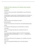 NURR 215 Exam questions and answers latest update&NewLine;Graded A&plus;&NewLine;Decelerations&NewLine;Classified as early&comma; late&comma; and variable&comma; indicating different causes of fetal distress&period;&NewLine;acceleration&NewLine;A visually apparent&comma; abrupt increase in FHR above the baseline rate&period; The pe