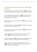 URS 350 Exam questions and answers latest update&NewLine;Graded A&plus;&NewLine;What is public health &lpar;Institute of Medicine definition&rpar;&quest; -"What we&comma; as a&NewLine;society&comma; do collectively to assure the conditions in which people can be healthy&period;"&NewLine;What is public health