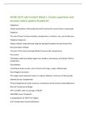 NURS 3275 Lab Content Week 1-5 Exam questions and&NewLine;answers latest update Graded A&plus;&NewLine;Inspection&NewLine;Visual examination of the body and smell used at the start of every assessment&period;&NewLine;Palpation&NewLine;The use of touch to assess texture&comma; temperature&comma; moisture&comma; size&comma; an