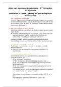 Algemene Psychologie &ndash; Alles wat je moet kennen voor het examen &lpar;16&sol;20 resultaat&rpar;