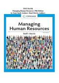 TEST BANK for&NewLine;Managing Human Resources 19th Edition&NewLine;by Scott Snell &lpar;Author&rpar;&comma; Shad Morris &lpar;Author&rpar;&NewLine;New Edition 2026
