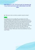 WSET Diploma D1 - CH 2 - The Vine Growth Cycle &vert; Questions with&NewLine;Correct Answers and Answers with Verified Solutions &vert; Latest 2026&NewLine;Update