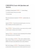 CSBI HFMA Exam with Questions and Answers