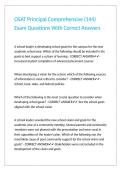 OSAT Principal Comprehensive &lpar;144&rpar; Exam Questions With Correct Answers 