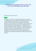 WSET Diploma D1 Exam Questions with Correct Answers and&NewLine;Answers with Verified Solutions &vert; Latest 2026 Update