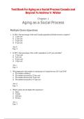Aging as a Social Process&colon; Canada and Beyond 7th Edition Test Bank &vert; Andrew V&period; Wister &vert; Latest Exam Questions & Verified Answers