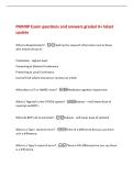 PMHNP Exam questions and answers graded A&plus; latest&NewLine;update&NewLine;What is dissemination&quest; -Getting the research information out to those&NewLine;who need to know it&excl;&NewLine;Publication - highest level&NewLine;Presenting at National Conference&NewLine;Presenting at Local Conference&NewLine;Journal