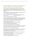 PN Abuse&comma; Aggression&comma; and Violence Assessment Exam&NewLine;questions and answers latest update Graded A&plus;&NewLine;A nurse is caring for a client who was recently placed in seclusion due to their&NewLine;aggressive behavior&period; Which of the following statements made by the nurse&NewLine;