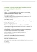 Principles 3 quality management Exam questions and&NewLine;answers latest update Graded A&plus;&NewLine;What is DQE&quest;&NewLine;measure of the sensitivity and efficiency of the detector to detect incoming&NewLine;photons and convert them to the output display&NewLine;Define quality management&NewLine;sys