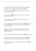 Psych Pharm Foundations &plus; Neurotransmitters Exam&NewLine;questions and answers graded A&plus; latest update&NewLine;What is an antagonist&quest; -A drug that binds a receptor but causes no&NewLine;activation&sol;signal transduction&period;&NewLine;What is an agonist&quest; -A drug that activates a receptor and
