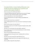 Principles & Ethics in Early Childhood Education Case&NewLine;Studies and Decision-Making Exam questions and&NewLine;answers latest update Graded A&plus;&NewLine;What is the purpose of the AECES Code of Ethics&quest;&NewLine;To help early childhood professionals understand the dos and don