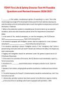 FDNY Fire Life & Safety Director Test &num;4 Possible Questions and Revised Answers &vert; Fire Department of the City of New York &lpar;FDNY&rpar; &vert; 2026&sol;2027 &vert; Fire Life Safety Director Certification Study Guide
