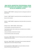 AMA DIGITAL MARKETING PROFESSIONAL EXAM WITH QUESTIONS AND ANSWERS 2026&sol;2027