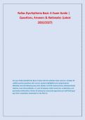 Relias Dysrhythmia Basic A Exam Guide &vert; &NewLine;Questions&comma; Answers & Rationales &lpar;Latest &NewLine;2026&sol;2027&rpar; 