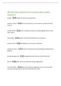 QM test Exam questions and answers latest update&NewLine;Graded A&plus;&NewLine;Quality -relative to someone's perspective&NewLine;Customer based -Driven by what the consumer deems quality and wants&NewLine;more of&NewLine;product based -when companies compare a product against others of