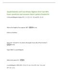 Quadrilaterals and Coordinate Algebra Unit Test 96&percnt;&NewLine;Exam questions and answers latest update Graded A&plus;&NewLine;In the parallelogram shown&comma; AE &equals; t &plus; 2&comma; CE &equals; 3t &minus; 14&comma; and DE &equals; 2t &plus; 8&period;&NewLine;What is the length of line segment DB&quest; -48 units&NewLine;EFGH is a rhombus&period;&NewLine;Given EG