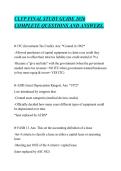 CLFP FINAL STUDY GUIDE 2026&NewLine;COMPLETE QUESTIONS AND ANSWERS&period;
