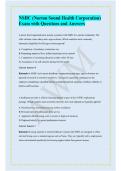 NSHC &lpar;Norton Sound Health Corporation&rpar; Exam with Questions and Answers