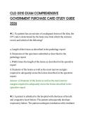 CLG 0010 EXAM COMPREHENSIVE&NewLine;GOVERNMENT PURCHASE CARD STUDY GUIDE&NewLine;2026