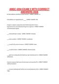 ANSC 4394 EXAM 3 WITH CORRECT ANSWERS 2026