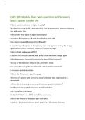 RADI 299 Module Five Exam questions and answers&NewLine;latest update Graded A&plus;&NewLine;What is spatial resolution in digital imaging&quest;&NewLine;The detail an image holds&comma; determined by pixel characteristics&comma; detector element&NewLine;size&comma; and matrix size&period;&NewLine;What are the two types of d